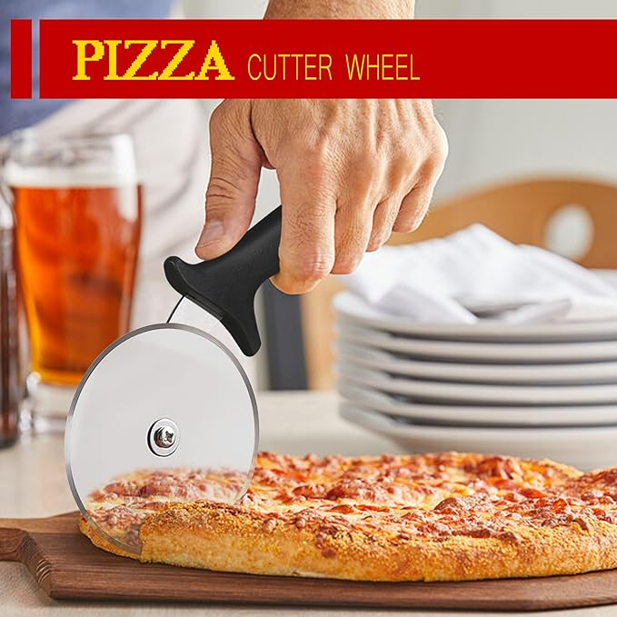 12-inch Hard Anodized Aluminum Pizza Spatula，Set Of 6 Commercial Pizza Oven Utensils, pizza Peel for Indoor & Outdoor Pizza Ovens, Pizza Oven Accessories