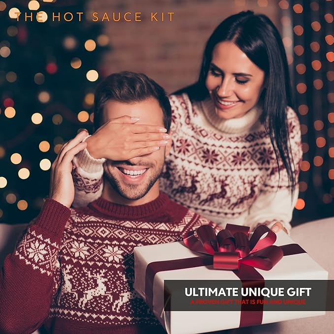 Ultimate Edition Hot Sauce Making Kit, 6 Varieties of Peppers, Ghost pepper, Habanero, Gourmet Spice Blend, 4 Bottles, Labels, Book, Gift For Dad (Ultimate Edition)