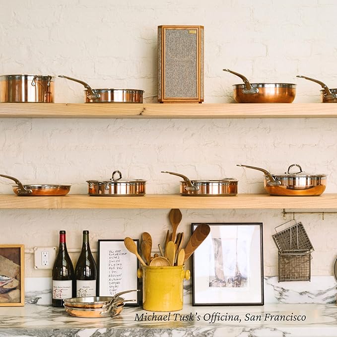 Hestan - CopperBond Collection - 100% Pure Copper Stock Pot, Induction Cooktop Compatible, 6 Quart