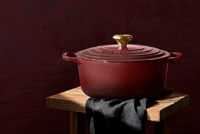 Le Creuset Enameled Cast Iron Signature Round Dutch Oven, 7.25 qt., Rhone
