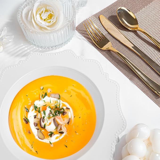 COLOSUS Plastic Multi-color Bowls (30 Pack) 12 Oz Disposable for Party Dessert/Salad Bowl, Fancy Shatterproof Dinnerware for Catering, Holidays, Children Party, and Everyday Use