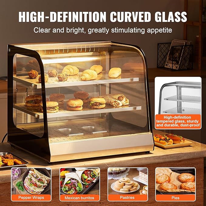 VEVOR foof Warmer Display (2-Tier)