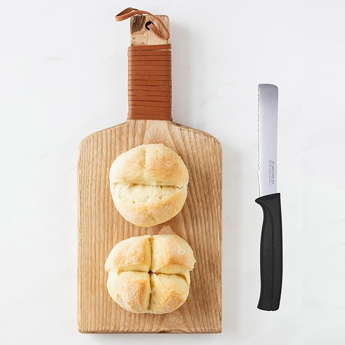 Breakfast Knife, MATTSTONE HILL 4.3 Inch Kitchen Utility Knife - All Purpose Knife, Premium Stainless Steel, Semi Soft Handle, Black