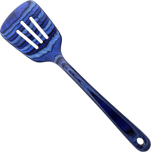 Totally Bamboo Baltique Malta Collection 12-1/2" Wooden Slotted Spatula, Safe for Nonstick