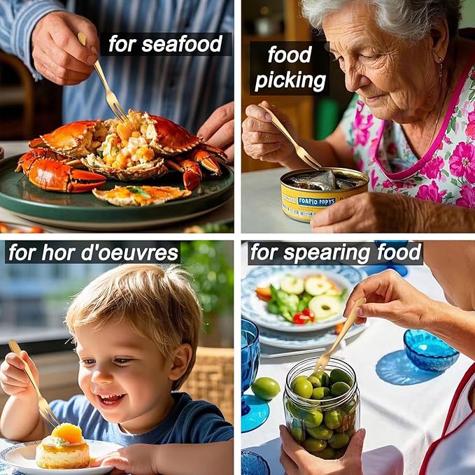 5.51-inch Gold Fruit Forks For Charcuterie Board Service,18/10 Stainless Steel Dessert Tasting Mini Cocktail Appetizer Forks,Dishwasher Safe (Set of 12)