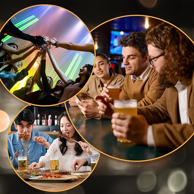 4 Pcs 24 oz Cocktail Mixing Glass Crystal Stirring Glass Thick Bottom Seamless Cocktail Pitcher Tools for Bartender Home Bar Whiskey Martini Drink Shaker Accessories