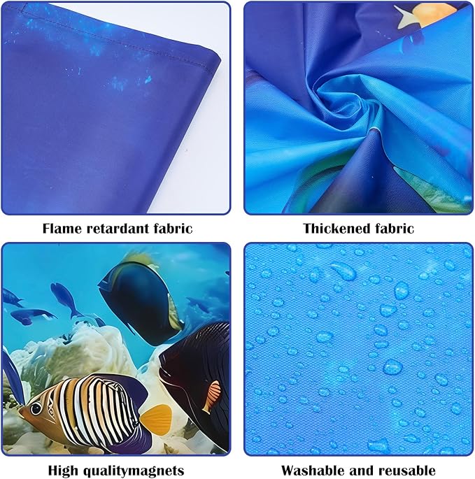 2 Pcs Fluorescent Light Covers - 4 x 2 Feet Covers for Ceiling Lights, Magnetic Light Filters for Classroom, Office, Hospitals, Home