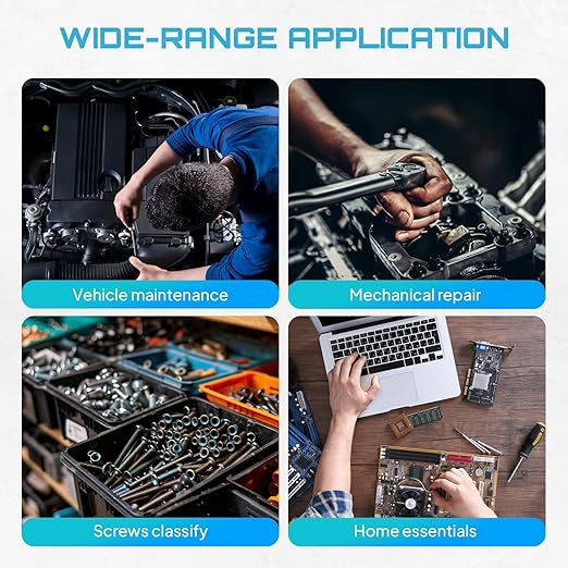 SEESII 34 Thread Checker, Nut and Bolt Thread Identifier Gauge: Precision Engineered with 15 Metric, 19 Standard & 8 Drill Sizes for Accurate Measurement - Bolt Size Finder Tool for DIY Enthusiasts