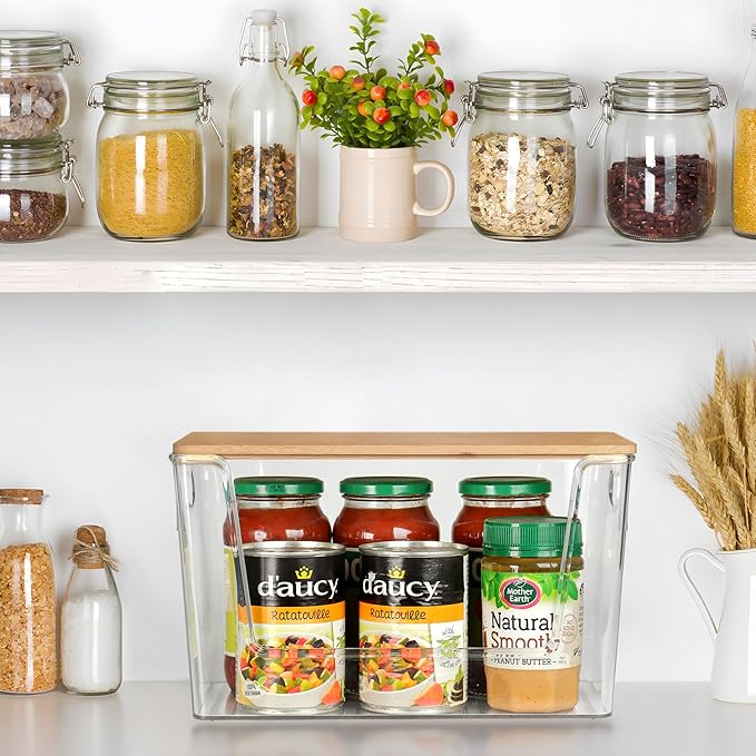 2 PACK Pantry Organizers and Storage Stackable Kitchen Countertop Organizers for Onion, Potato, Garlic, Fruit, Produce, Vegetable