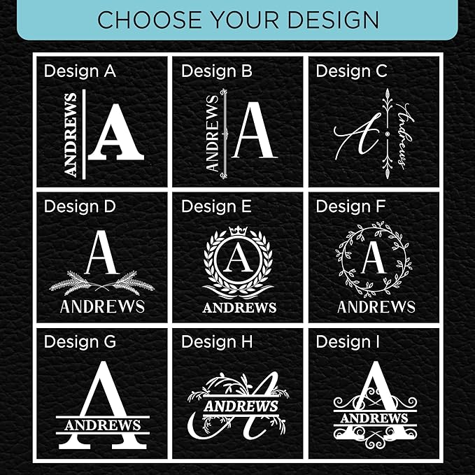 On The Rox Drinks Personalized Whiskey, Bourbon Monogram Glass Gifts - 11 oz Name Monogram Scotch Glass Set of 2 - Custom Cocktail, Rocks, Brandy Glasses