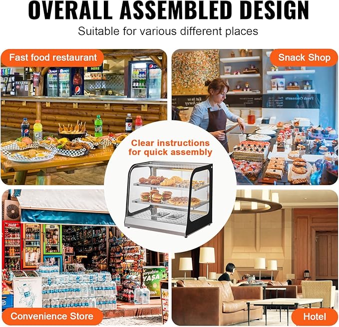 VEVOR foof Warmer Display (2-Tier)