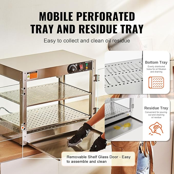 VEVOR foof Warmer Display (2-Tier(20"))