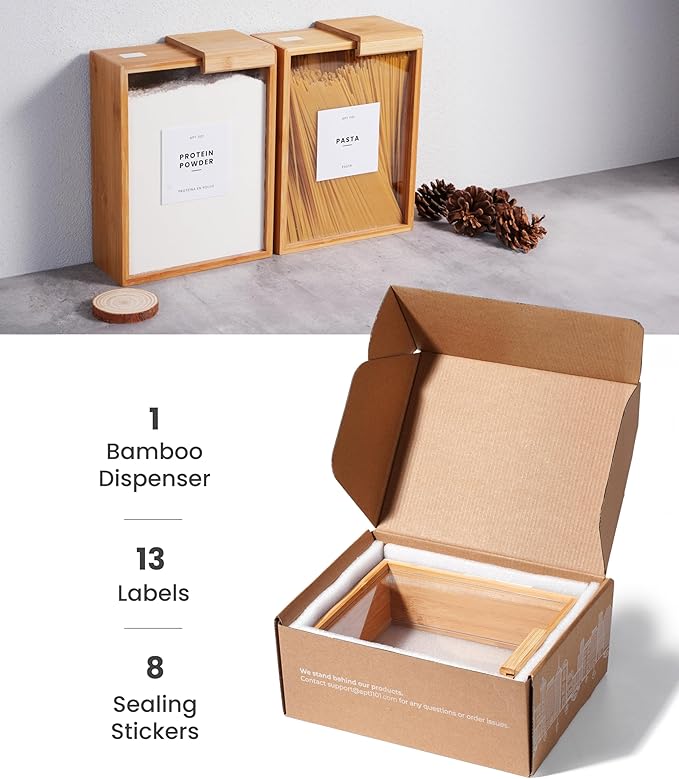 APT 1101 Food Dispenser 2L | Kitchen Organizers and Storage | Food Containers & Cereal Dispenser for Pantry Organization And Storage Container | Cereal, Rice, Flour, Snack (Acrylic, 1)