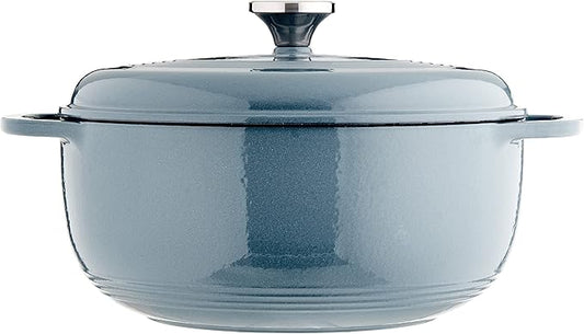 Lodge EC6D34 Enameled Dutch Oven, 6 Qt, Storm Blue