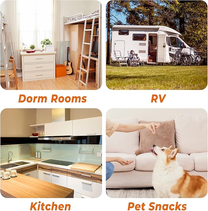 Stainless Steel Mini Food Dehydrator Dryer- 6 Stainless Steel Trays, Digital Adjustable Timer, 400W, 176°F, Temperature Control, for Jerky, Herb, Meat, Beef, Fruit and Pet Treats, Model 2016YJ, Silver