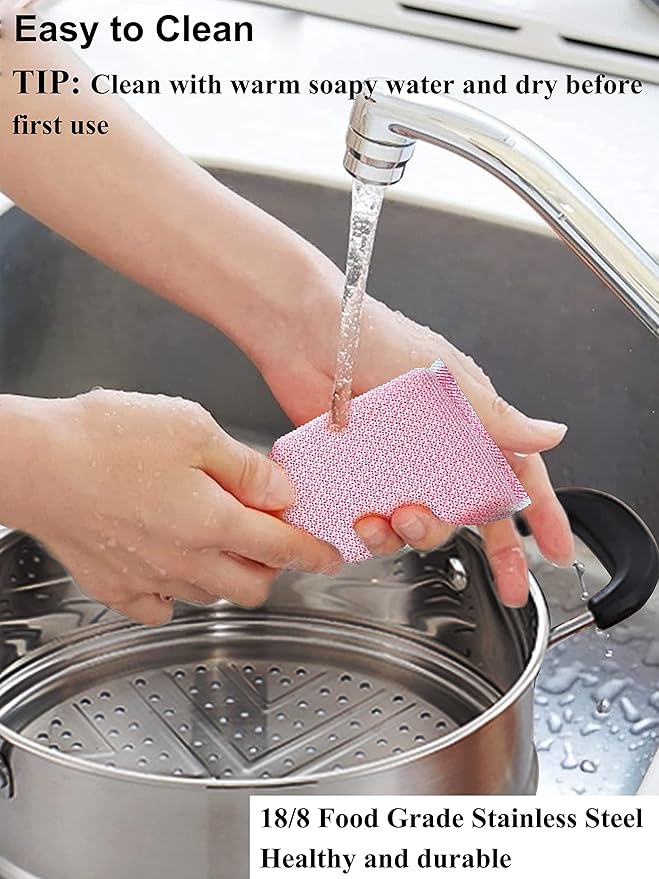 VENTION 7.9 Inch Small Vegetable Steamer Pot, 2.5 QT Stainless Steel Steamer for Cooking, Steam Pot(20cm)