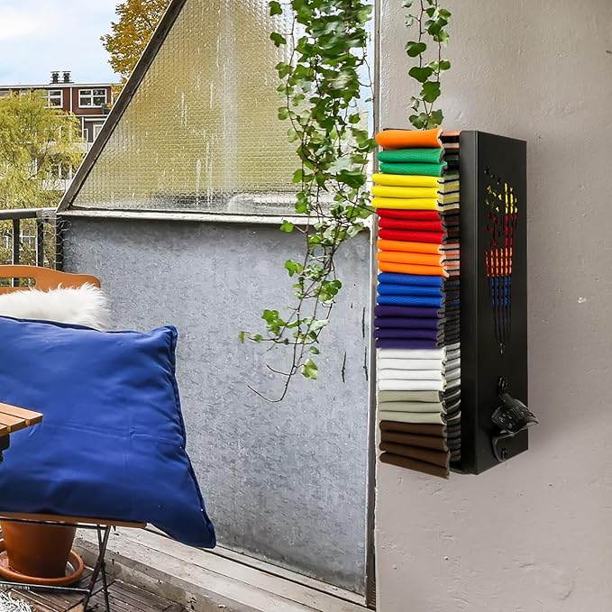 2 in 1 Can Cooler Holder with Bottle Opener, Beer Can Sleeves Storage Organizer and Dispenser for Home Family Bar, Metal, 12", Christmas Gifts for Men Dad