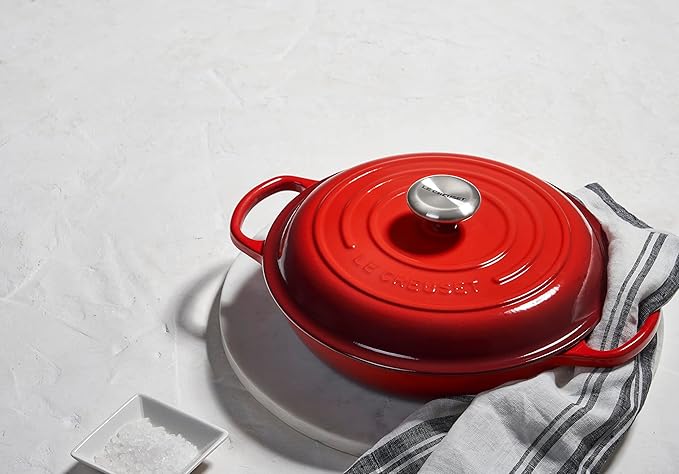 Le Creuset Enameled Cast Iron Signature Braiser, 3.5 qt., Shallot
