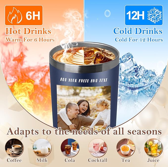 24 Pack Personalized Stainless Steel Tumbler,20oz Custom Water Bottle,Insulated Tumblers with Lids and Straws, Customizable Logo Pictureto, Engraved Termos