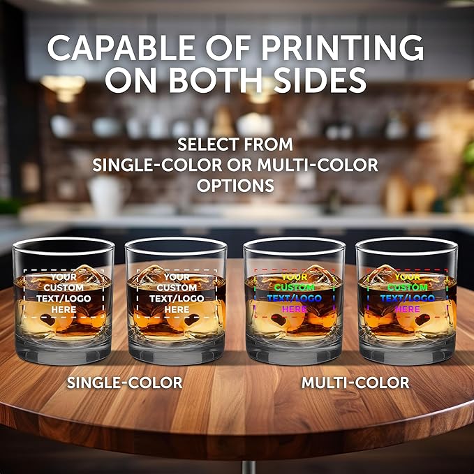 Custom Lexington Rocks Whiskey Glass 10.5 oz, Set of 96, Personalized Bulk Pack - Perfect for Scotch, Bourbon, Whiskey, Cocktail - Clear