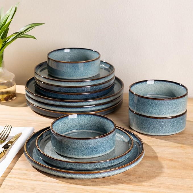 Ceramic Dinnerware Sets for 4, 12 Pieces