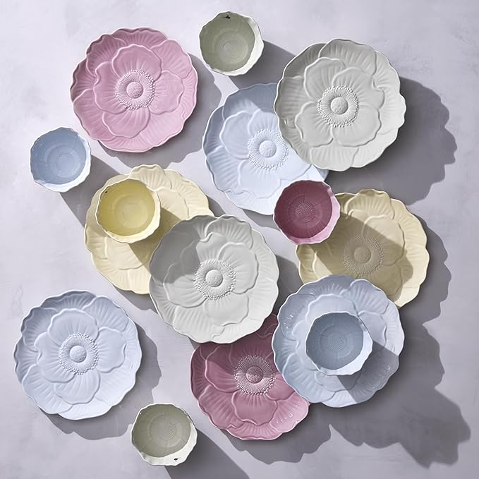 Lenox 897767 Butterfly Meadow Floral Dessert Bowls, Blue, Set of 4