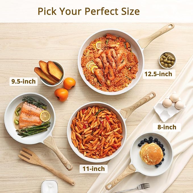 SENSARTE Nonstick Ceramic Frying Pan Skillet (9.5 Inch)