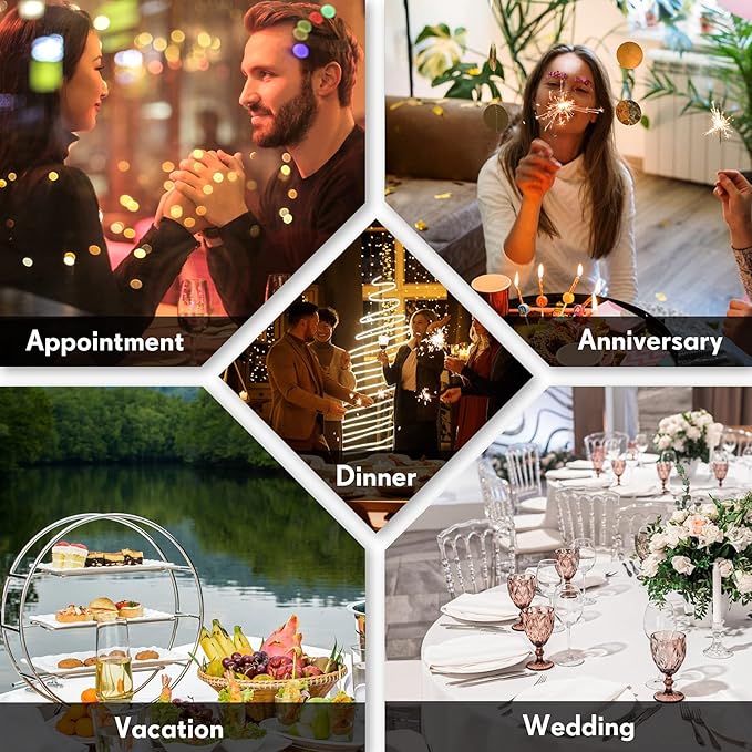 Cunhill 24 Pcs Charcuterie Accessories Mini Cocktail Tongs Small Serving Spoons and Appetizer Forks Stainless Steel Tongs Charcuterie Utensils for Valentine Party Supplies(Circular Spoon,Silver)