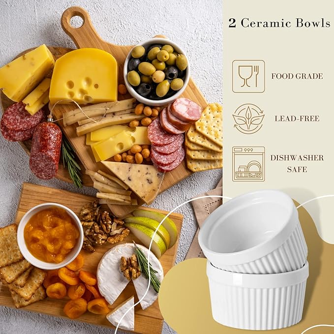 18 PCs Charcuterie Board Accessories Utensils, Cheese Knife Set, Charcuterie Bowls, Cheese Markers for Charcuterie Board, Mini Serving Tongs Spoons and Forks Honey Dipper for Pastry Wedding Party