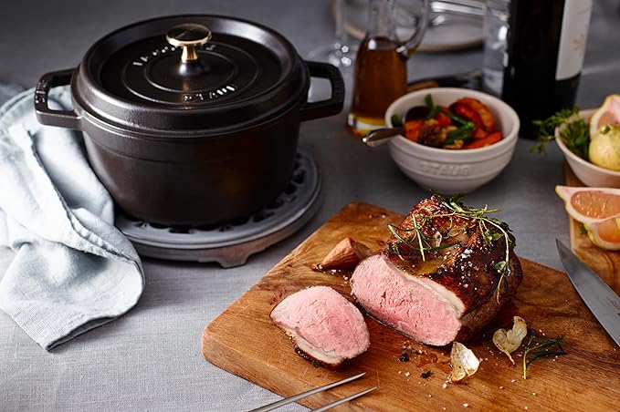 STAUB 40509-487-0 Cocotte Round 20cm Black