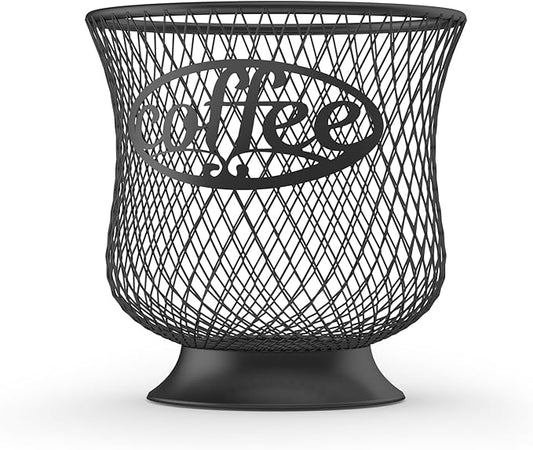 Coffee Pod Holder, Small K Cup Organizer, K Cup Storage for Keuring Espresso Capsule Coffee Creamer, Easy to Refill and Organize for Cafe Bar, Coffee Bar Decor