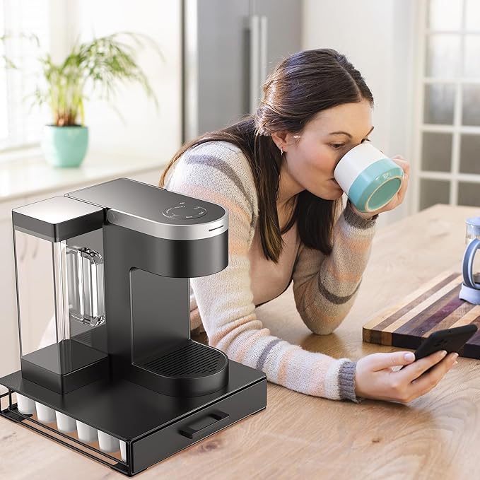 Storage Organizer Drawer for K-Cup Pods, ZECENN Coffee Pods Holder for Keurig Pods, Coffee Station Organizer Coffee Bar Accessories (36 Pods Capacity -Storage Drawer)