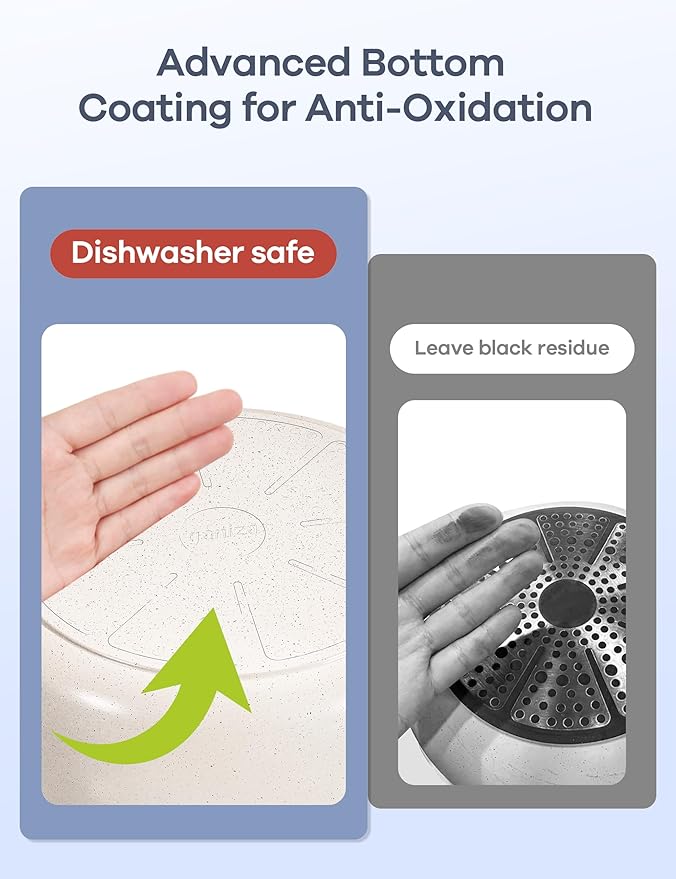 Ganiza 27pcs Nonstick Cookware Set, Pots and Pans Set Non Stick Detachable Handle, Non Toxic Cookware Sets Induction, Pots and Pans with Removable Handles, RV Cooking Set, Oven/Dishwasher Safe