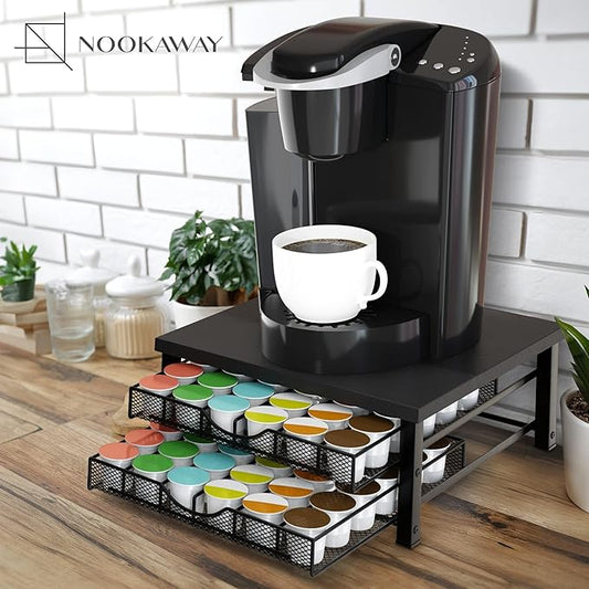 K Cup Holder - Coffee Bar Organizer for Countertop - K Cup Drawer Organizer - Coffee Station Accessories - Keurig Coffee Pod Holders for Counter Small Space - Kpod Kcup Storage - Coffee Pods Holder