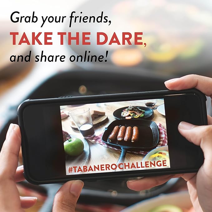 Tabañero Challenge Box, Hot Sauce Gift Set, 4 Pack, Original, Extra, XXX Hot and Dragon's Breath, 1.7 oz Mini Glass Bottles, Gluten Free, All Natural, Low Sodium, Vegan, Kosher, Made in the USA