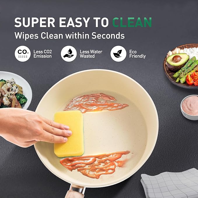 Induction Pots and Pans Set Non Stick Sets (12 pcs)