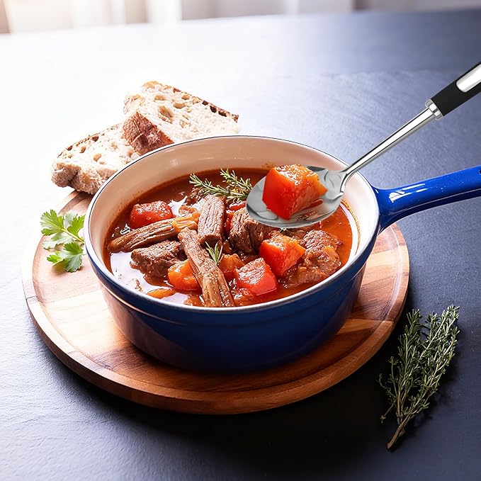 3-Piece,Stainless Steel Serving spoons set with Slotted Spoon-Serving Spoon and Perforated Spoon, soup ladle,kitchen cooking serving utensils set cooking spoon