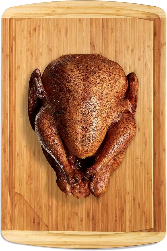 30 Inch Extra Large Cutting Board – 30 x 20 Bamboo Chopping Board - Wood Butcher Block Cutting Board, Oversized Carving and Charcuterie Board, Stovetop Cover for More Kitchen Counter Space