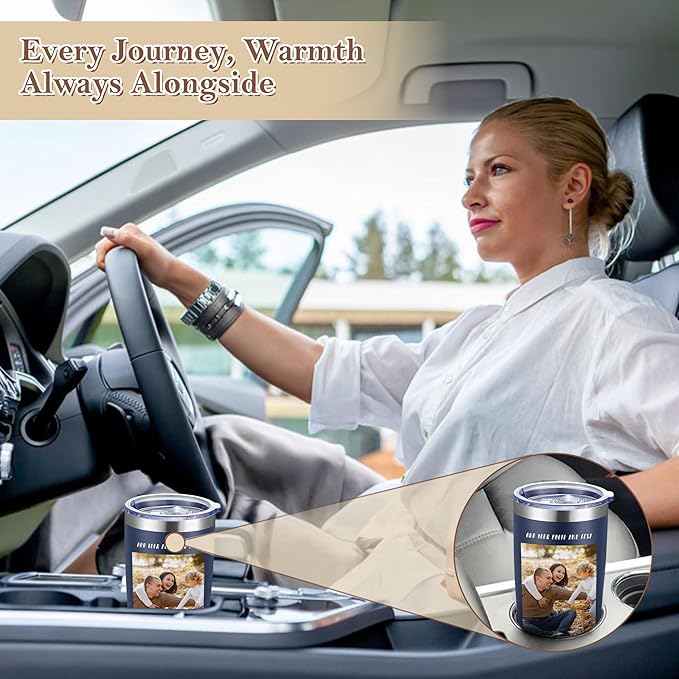 24 Pack Personalized Stainless Steel Tumbler,20oz Custom Water Bottle,Insulated Tumblers with Lids and Straws, Customizable Logo Pictureto, Engraved Termos