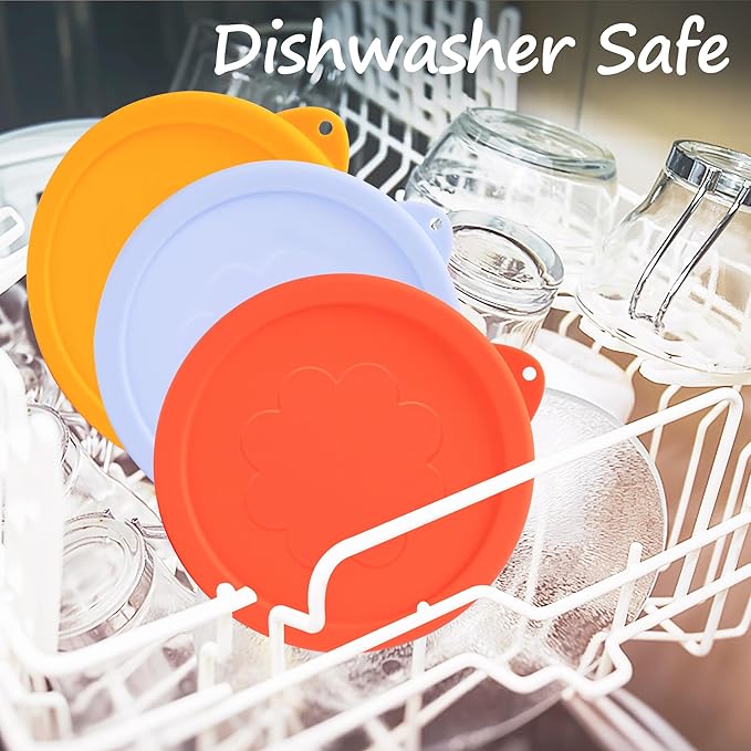 2 Cup Silicone Replacement Lids Storage Cover for Pyrex 7200-PC Glass Bowls (Container not Included) 8 Pack Microwave, Dishwasher and Freezer Safe