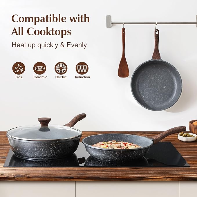 SENSARTE Nonstick Frying Pan (9.5 Inch)