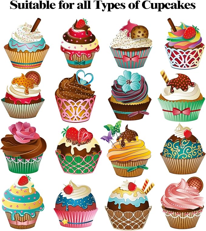 20 PCS 6.5 x 6.5 x 4 inch Paper, Cupcake Boxes with Inserts and Window Hold 4 Cupcakes, Bakery Boxes For Cupcakes Carrier, Cupcake Containers (Blue-4 Holes)