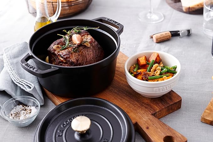 STAUB 40509-487-0 Cocotte Round 20cm Black