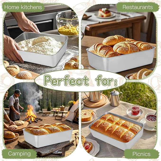 8Pcs Loaf Pans for Bread Baking,Stainless Steel Baking Bread Pans,Small Loaf Tins for Homemade Bread Meatloaf Cake Brownies Dishwasher Oven Safe 8.6 * 5.3 * 2.3 IN
