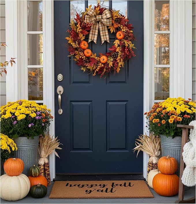 Calloway Mills Hapy Fall Yall Doormat, 24" x 48"