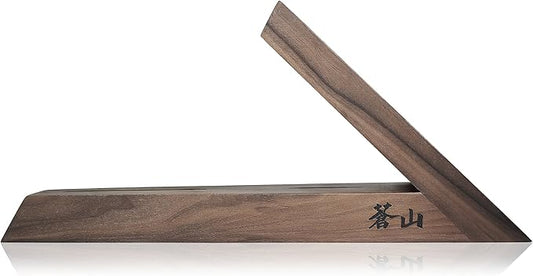 Cangshan 1021240 TAI triangle Walnut Wood Knife Block, Two Slots