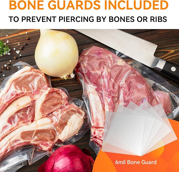 Wevac 6" x 10", 8" x 12" and 11" x 16", 150 Count, Vacuum Sealer Bags for Food Saver, Seal a Meal, Weston, Commercial Grade, BPA Free, Heavy Duty, Great for Vac Storage, Meal Prep and Sous Vide