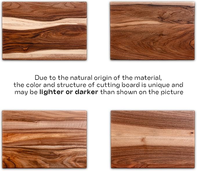 Personalized Walnut Wood Cutting Board – Custom Deer Couple Engraving with Names – 8x12 Inches – Gift for Wedding, Anniversary, Christmas, Housewarming, Mother’s Day – Great for Parents and Friends