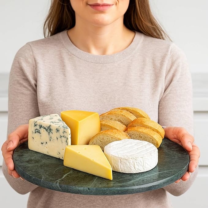 Cheese Board 8 Inch Round Stone