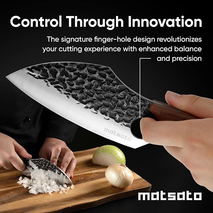 Matsato Knife Set 3-Piece Kitchen Knives, Cooking Chef Knife Set, Cleaver, Kitchen And Chef Cutting and Chopping Knives Sets Juego De Cuchillos Para Cocina